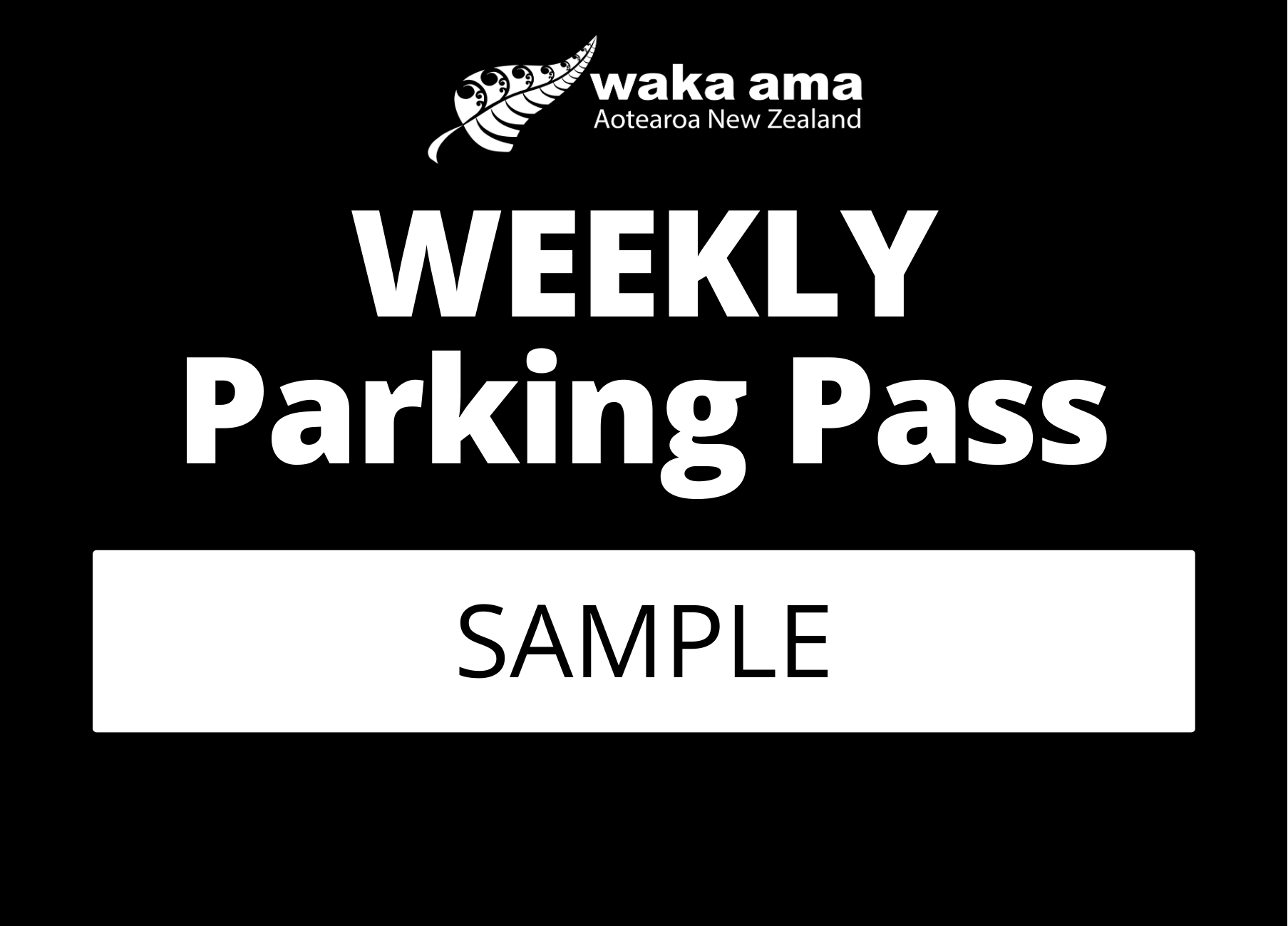 2025 Sprint Nationals Week Car Pass Waka Ama NZ Shop